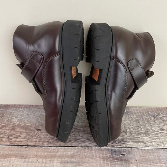 Skechers Boots Men's 10 Vintage Monk Strap 90sY2K Platform SN6909 Brown Leather - Picture 3 of 11